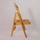 Antique varnished wooden folding chair for children