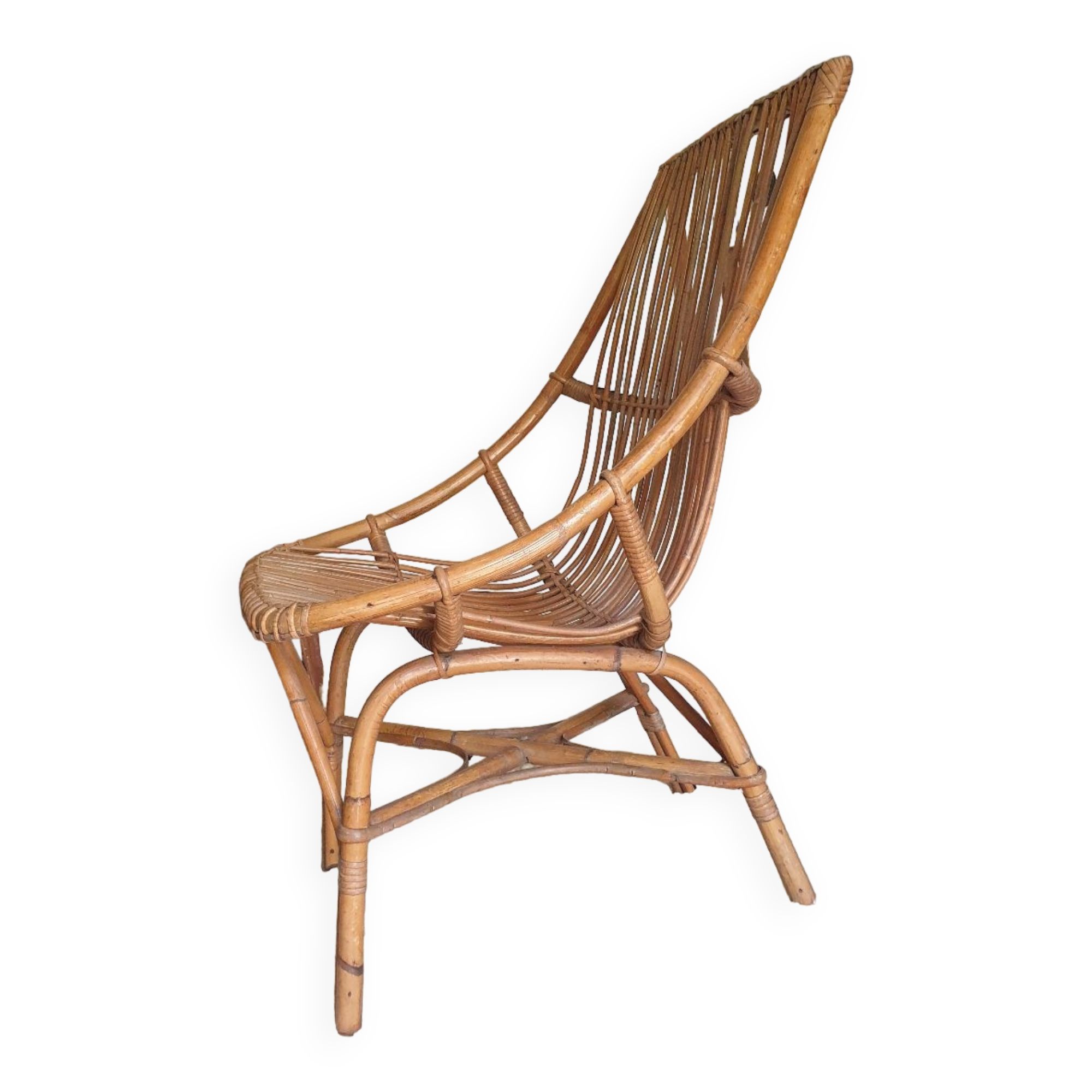 Rattan armchair