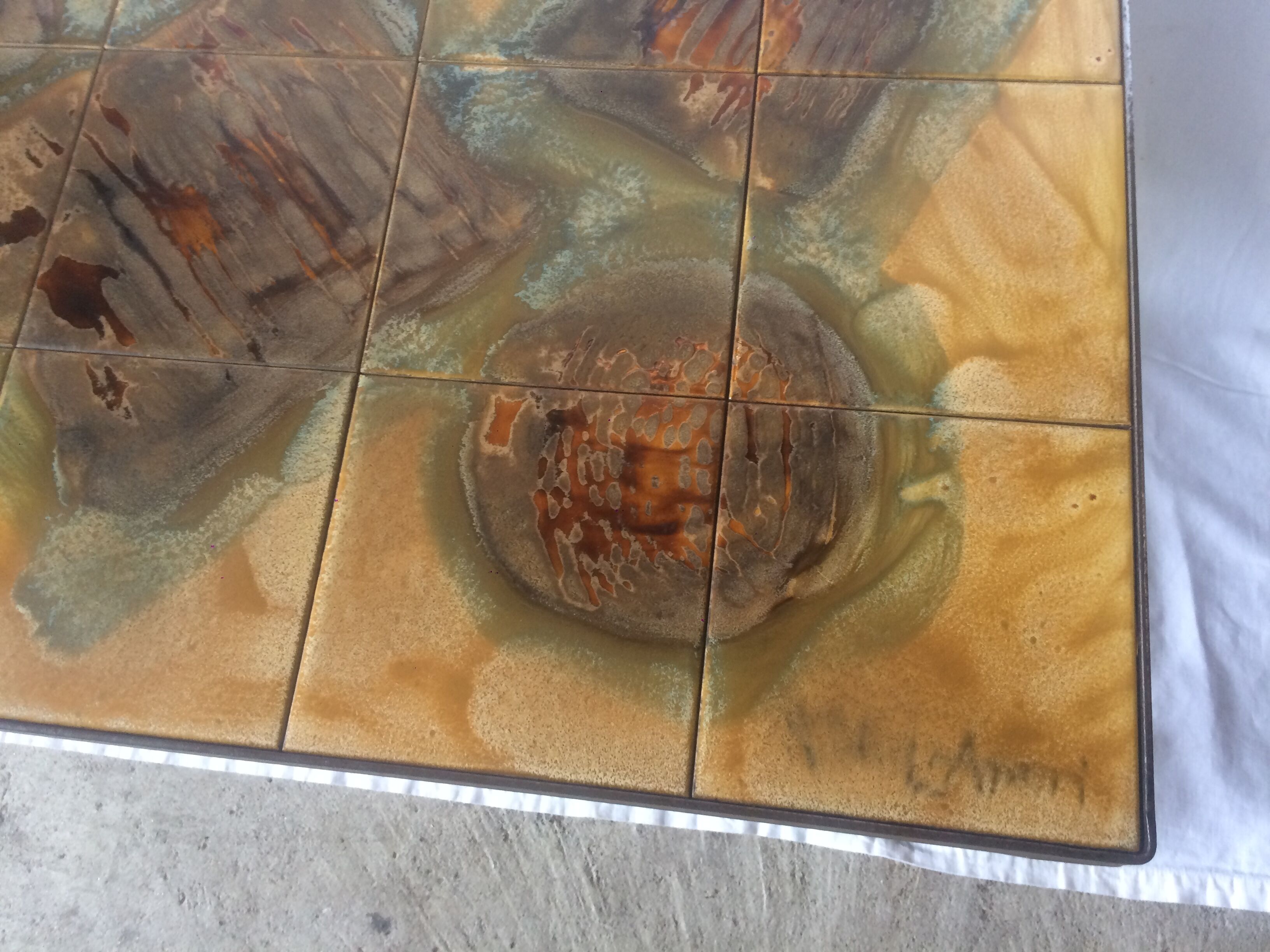 Ceramics coffee table by J. Belarti & J.d’Asti