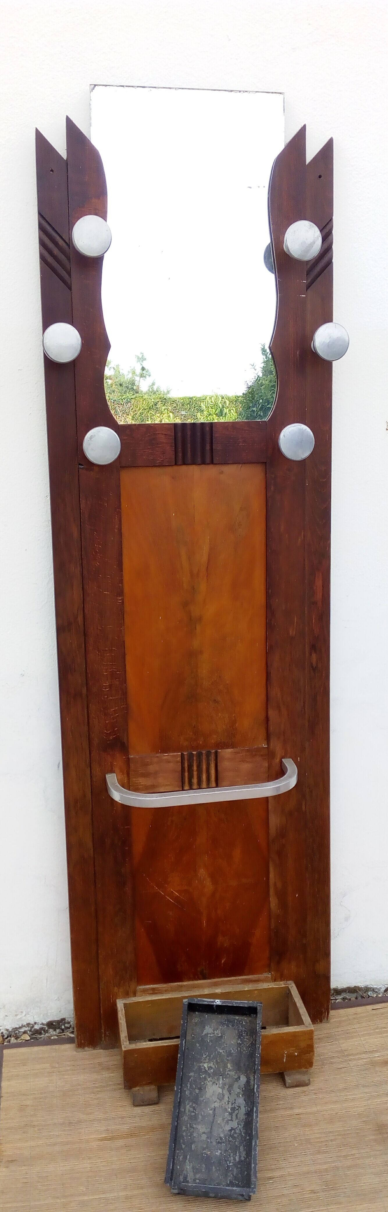 Locker room coat door