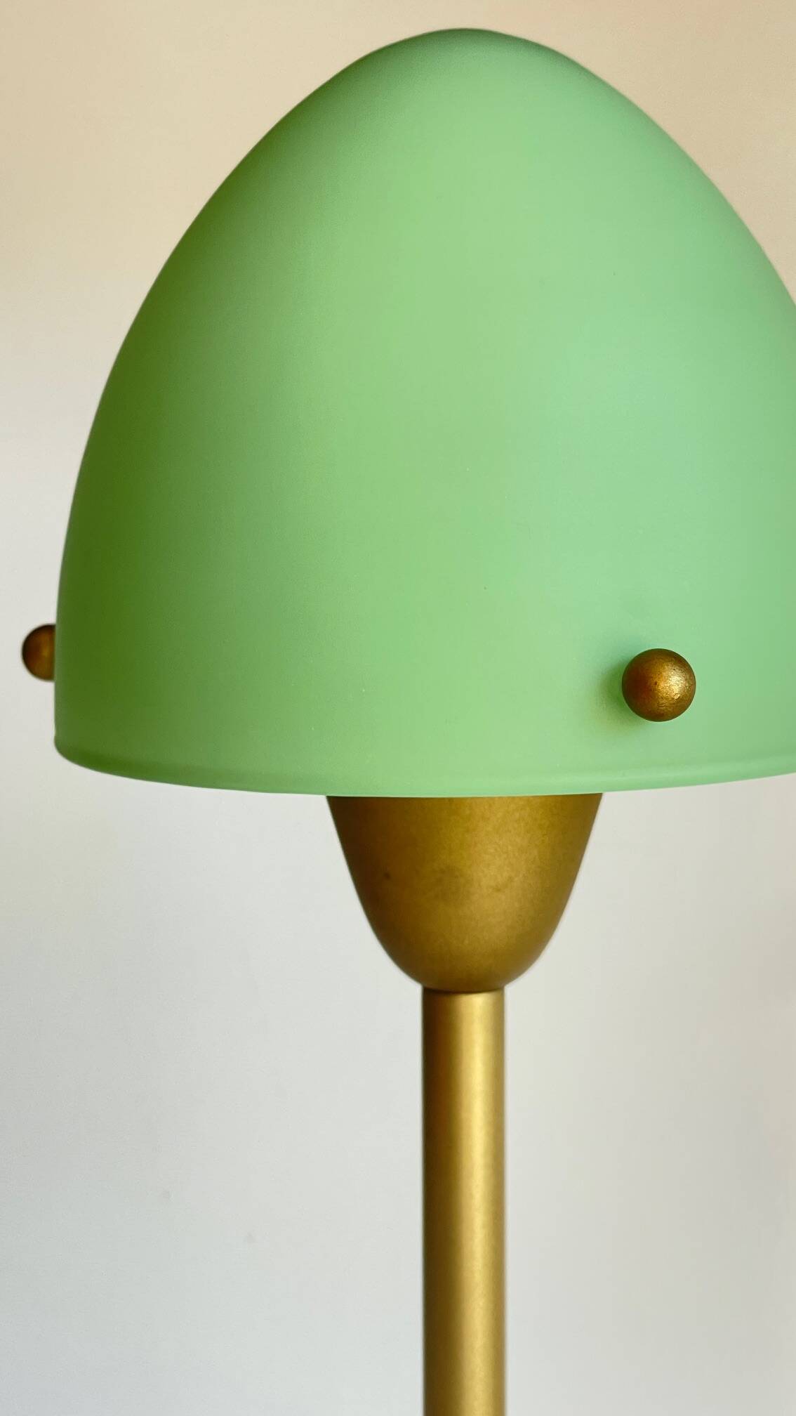 Mushroom lamp sce opaline glass vintage