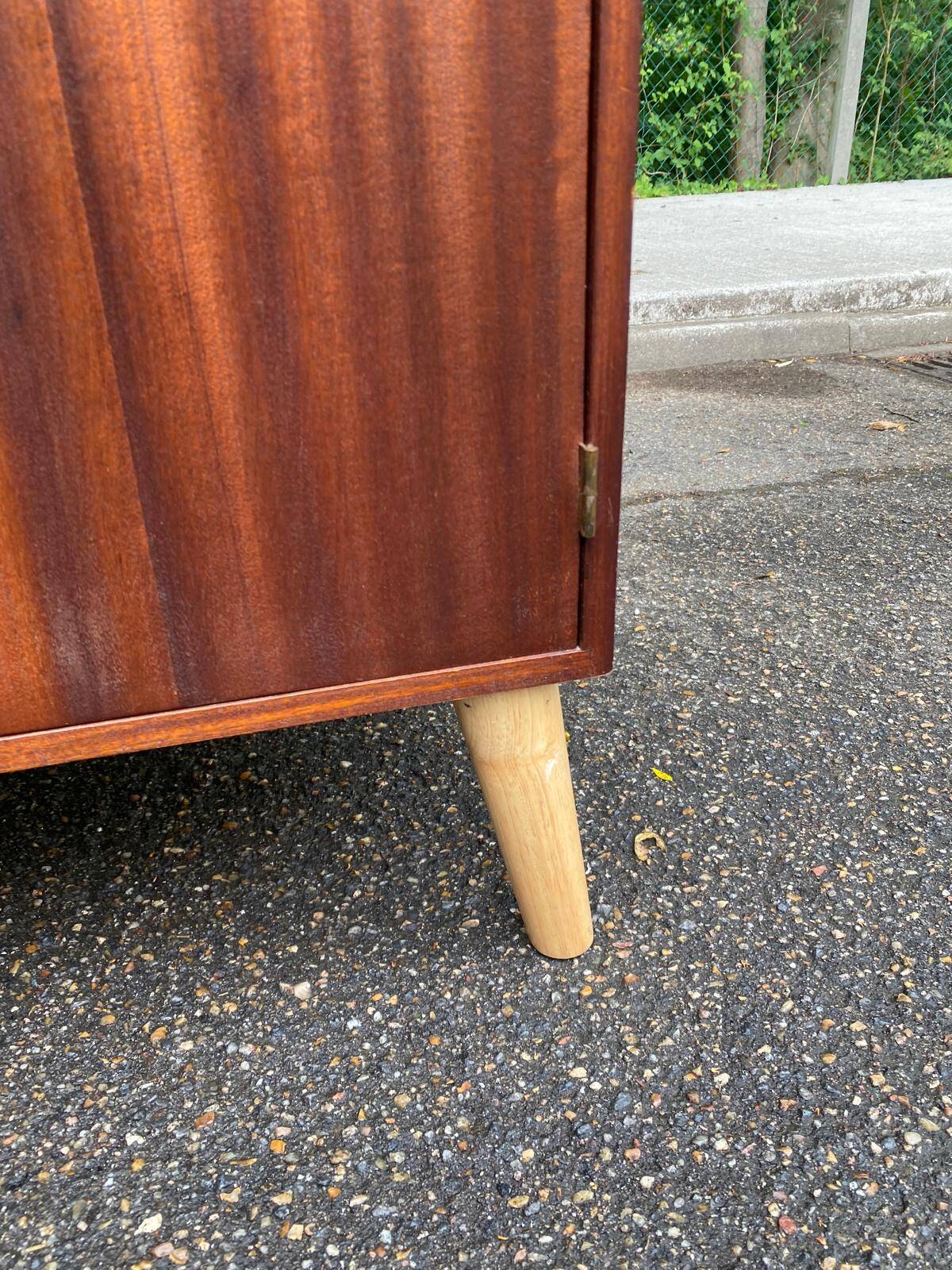 Commode buffet scandinave en acajou des années 50