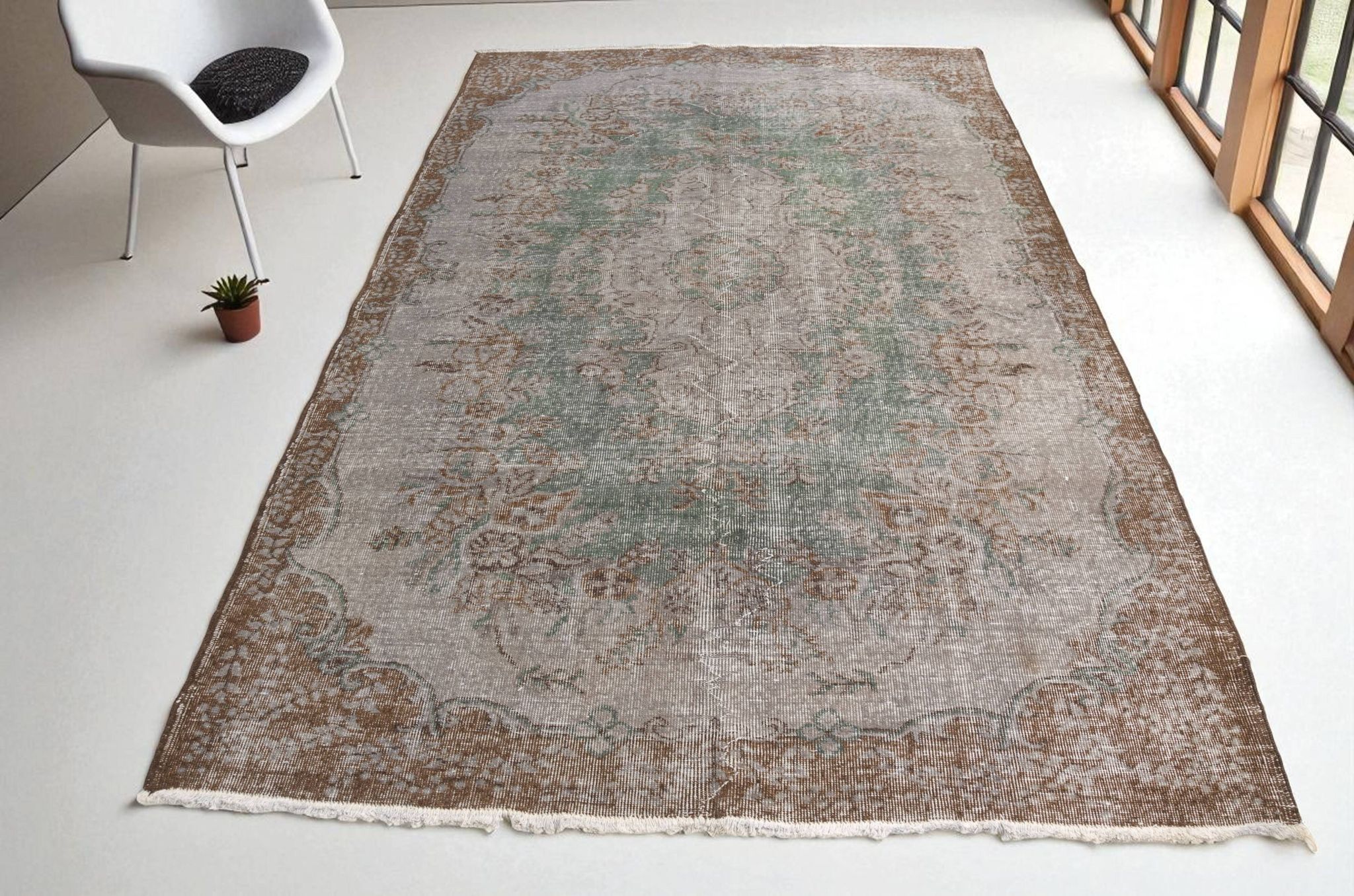Tapis gris vintage
