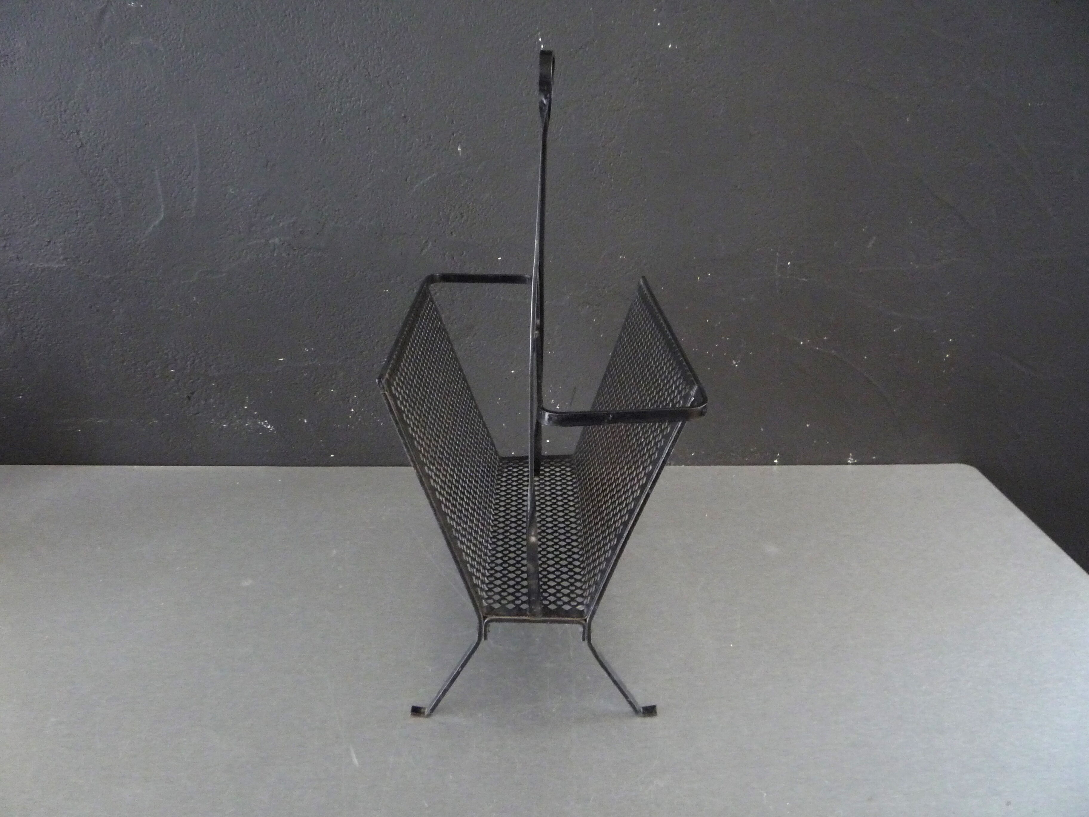 Mathieu Mategot magazine rack circa 1950/1960