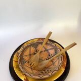 Kabyle dish in painted terracotta