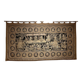 Large Embroidery Kingdom of Siam 19th Century 3m35-1m85