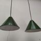 Pair of industrial hanging lamps