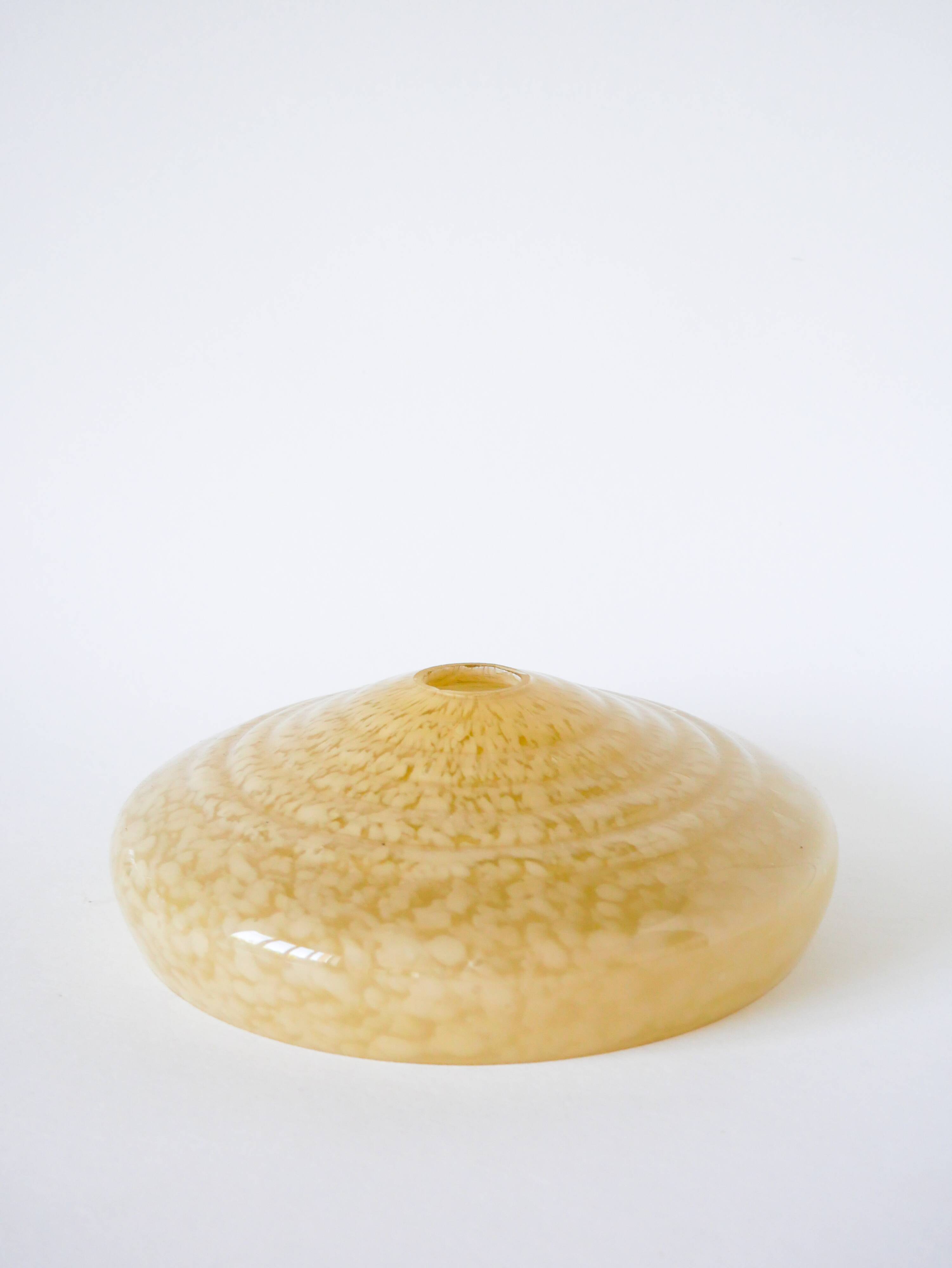 Clichy glass suspension, Dark Yellow, 1930 - 20 x 6.5 cm