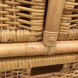 Vintage rattan chiffonier