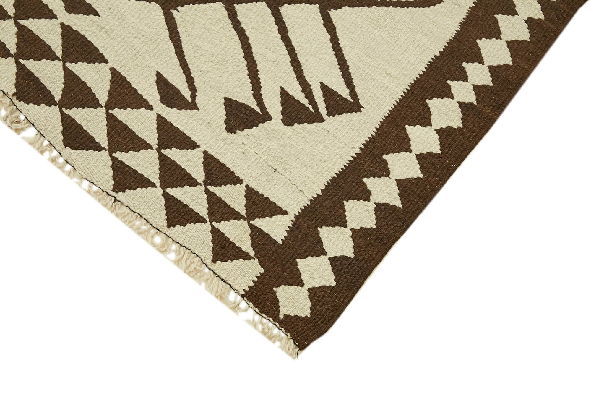 Turkish Handwoven Vintage Herki Kilim 95 cm x 373 cm