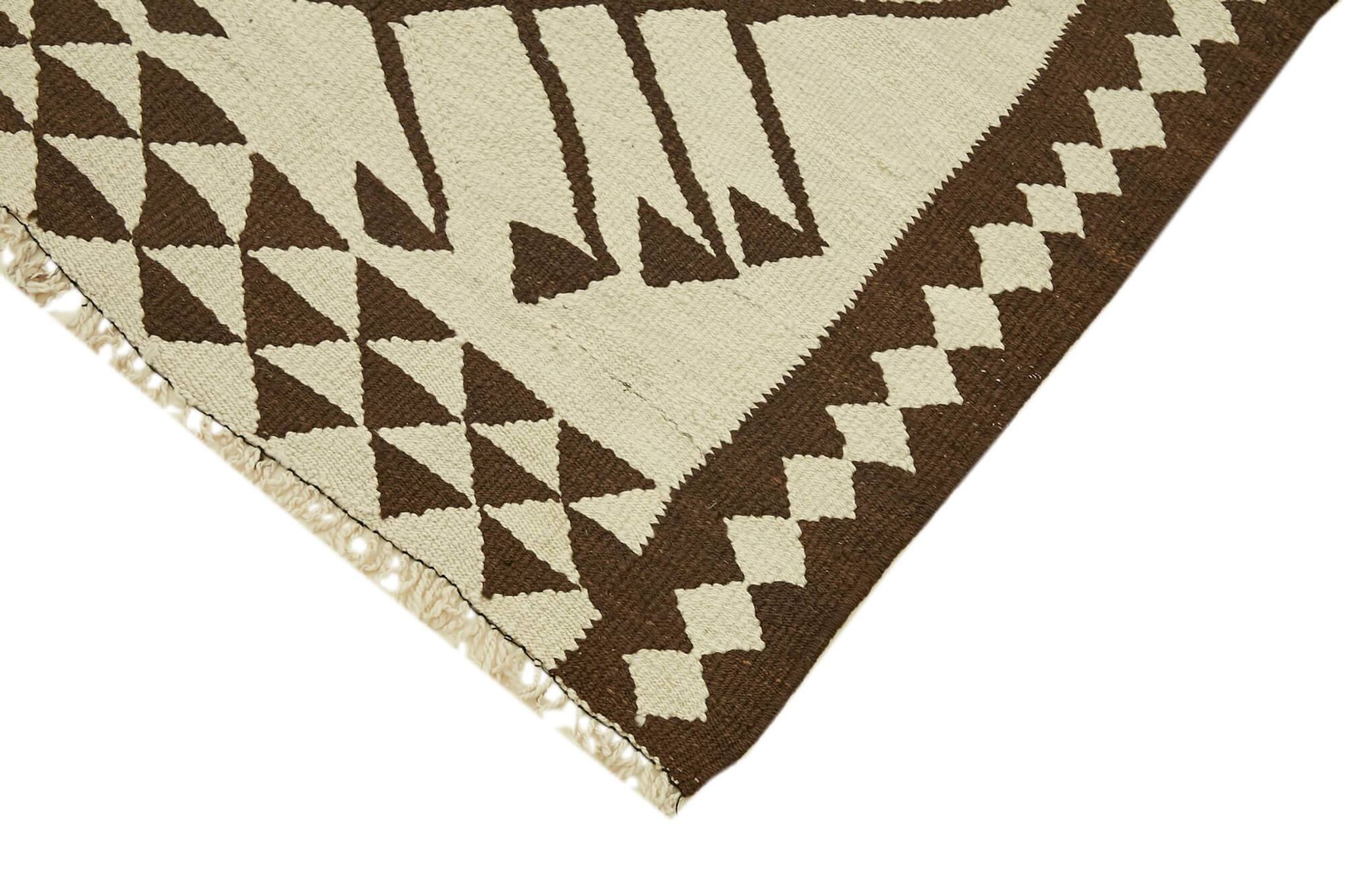 Turkish Handwoven Vintage Herki Kilim 95 cm x 373 cm