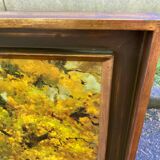 Robert Wood oil painting on canvas forest undergrowth 100x70cm