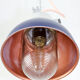 Dark purple industrial hanging light from TEP