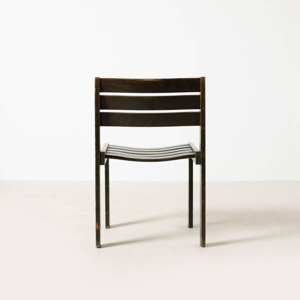 1 sur 30 chaise de salle à manger empilable Wilkhahn, bois teinté vert, Allemagne, années 1970