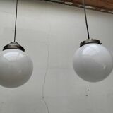 Opaline pendant lights