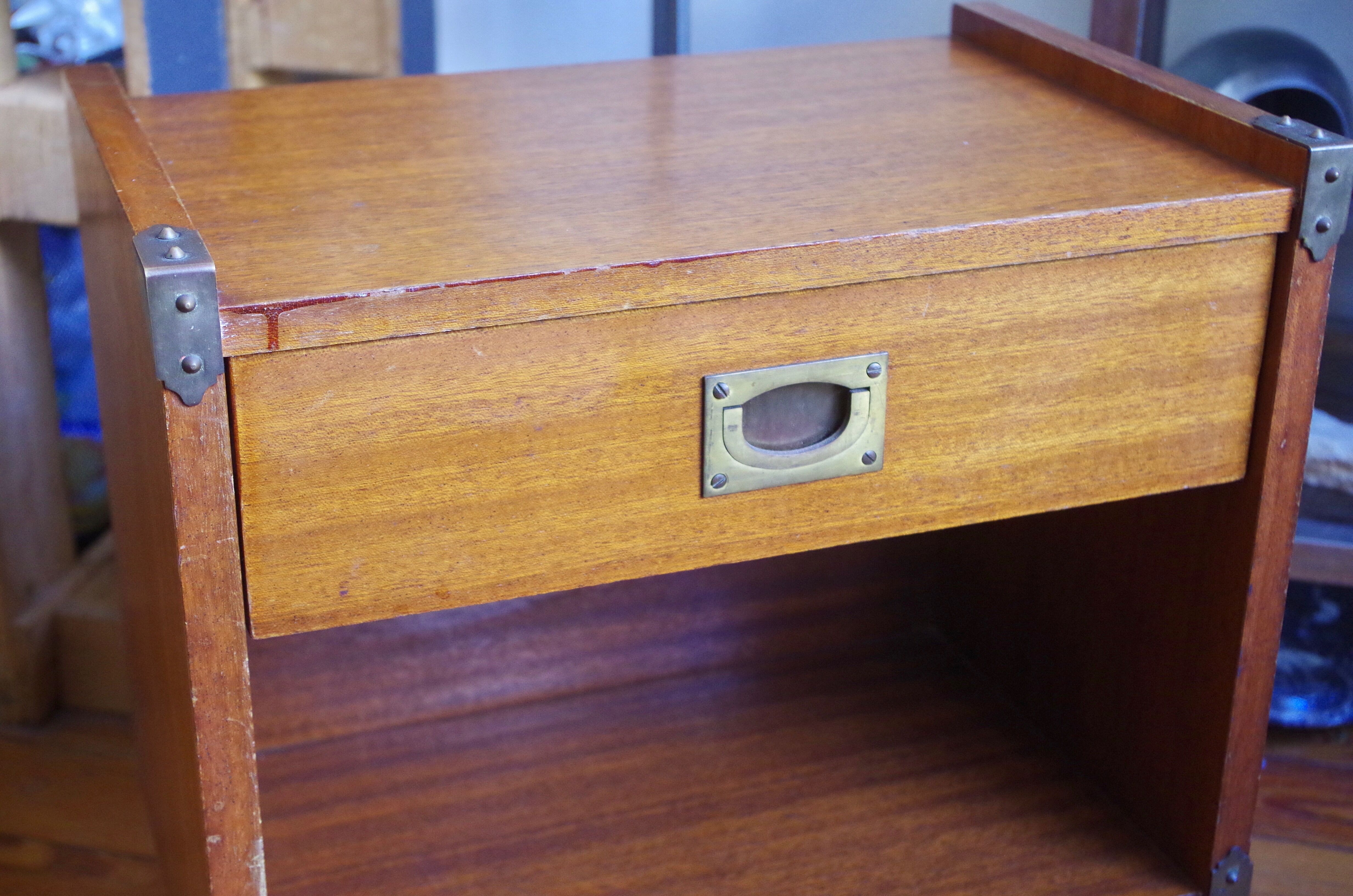 Vintage boat marine bedside table 70's