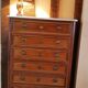 Semainier de style Louis XVI en placage d'acajou