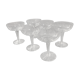 6 crystal champagne glasses