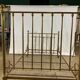 Vintage gold metal bed frame