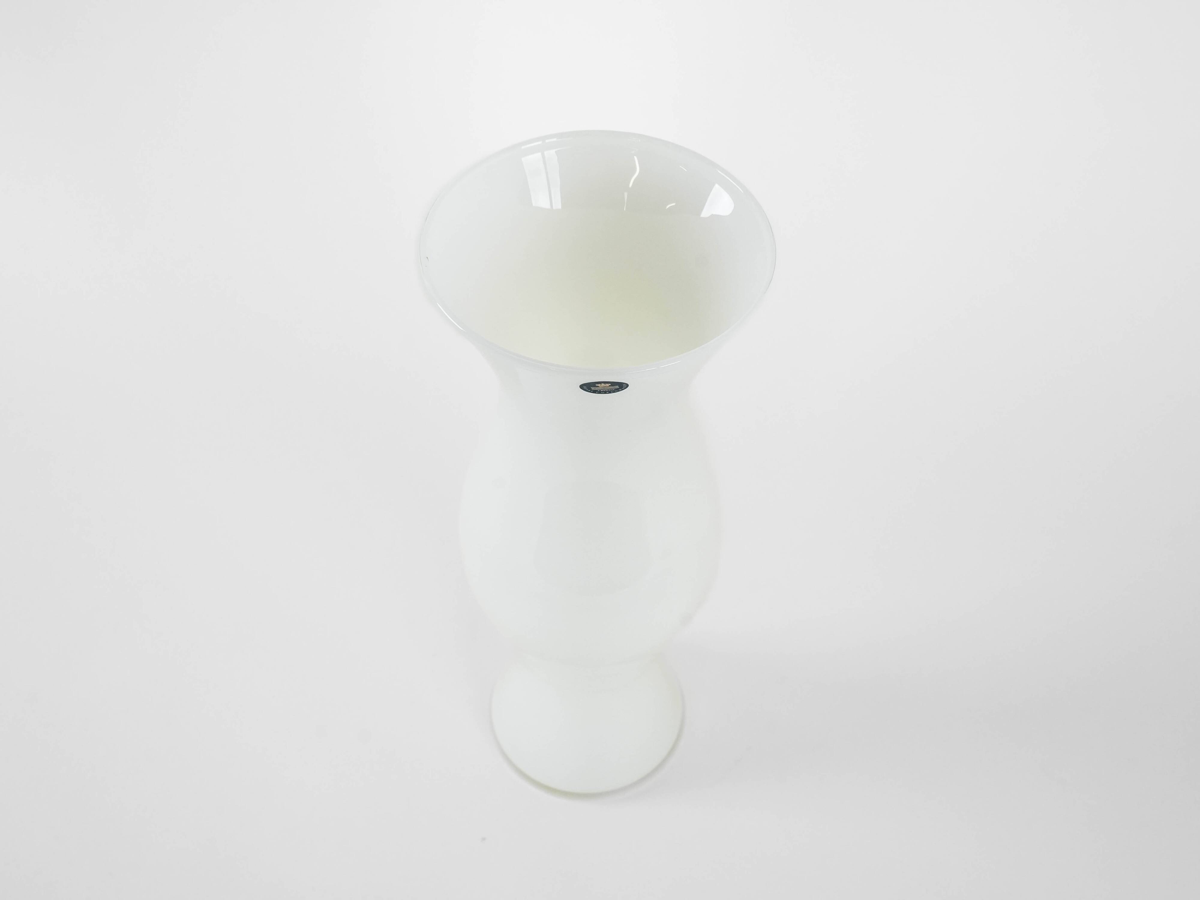 Glass vase, Danish design, 1970s, manufacturer: Royal Copenhagen, designer: