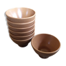 Series of 7 sandstone cups