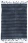 6x8 Navy Blue & Black Striped Kilim Rug, 174x240Cm