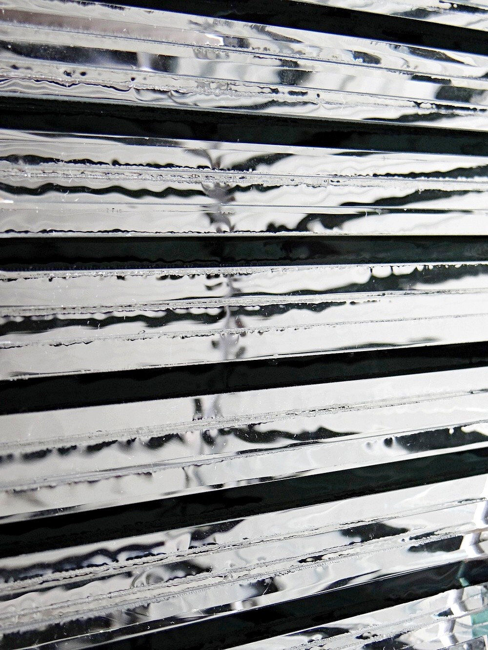 Sculptural lamp body "Stacked Glass" vintage 75-85 modernist