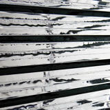 Sculptural lamp body "Stacked Glass" vintage 75-85 modernist