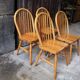 Série de 4 chaises à barreaux