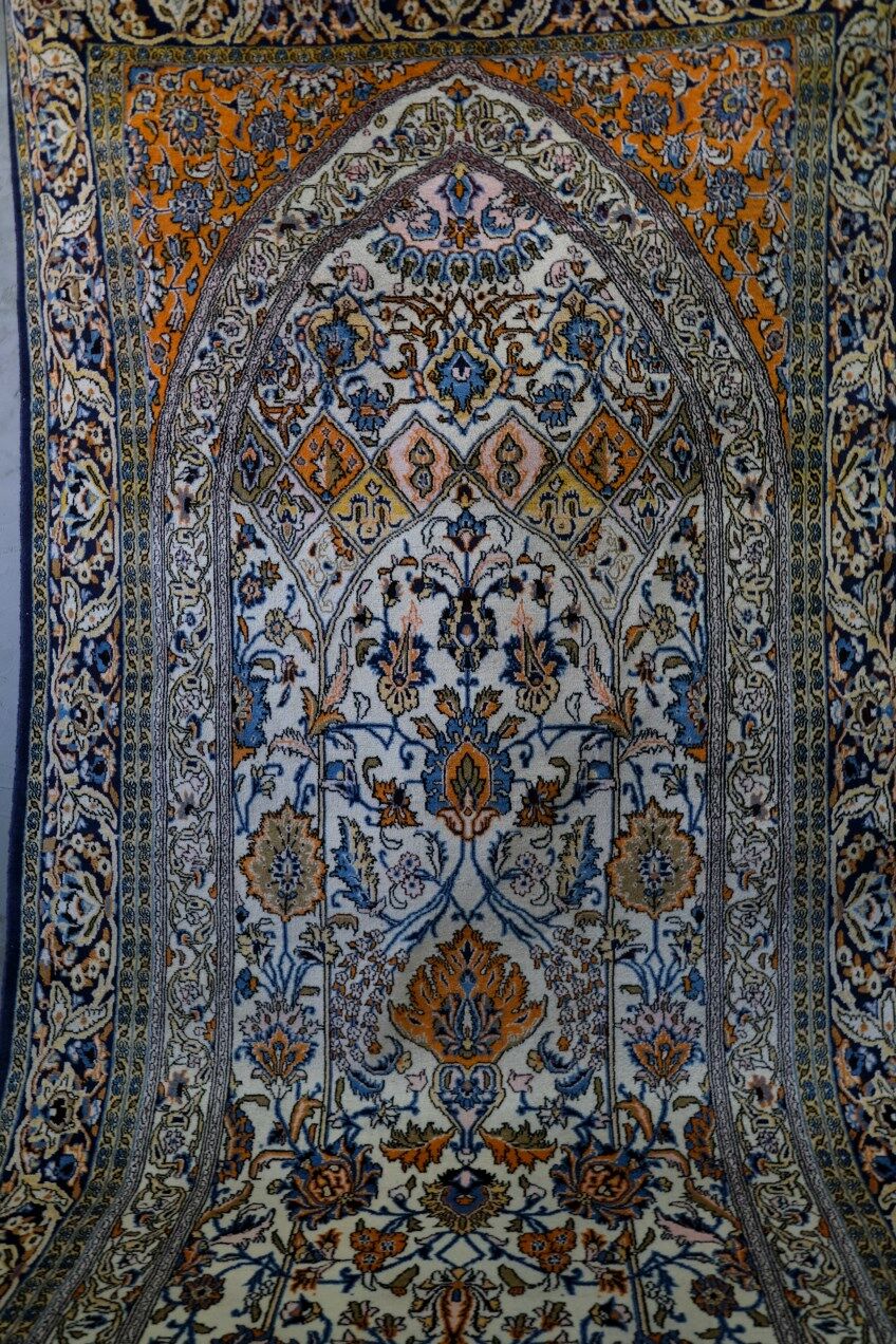 Hand-Woven Middle Persian Rug, 1960