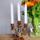 Candlestick three ceramic branches Vallauris the 1950s vintage