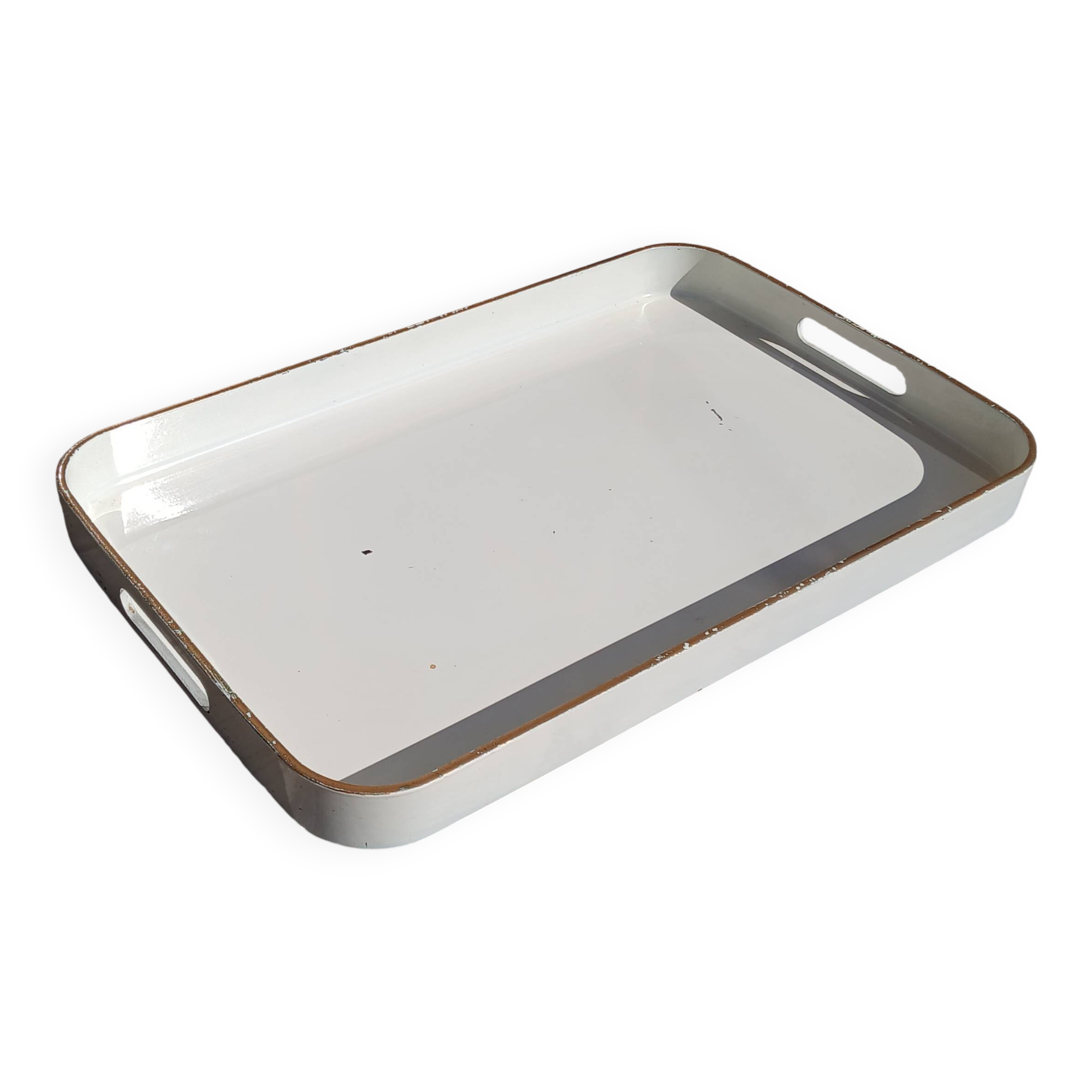 large rectangular tray with handles