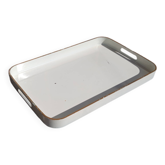 large rectangular tray with handles