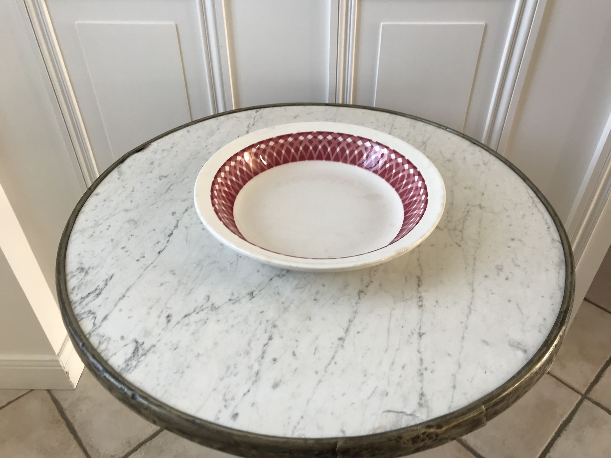 Plat creux Digoin Sarreguemines modèle Castel