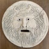 Vintage Bocca della Verità Wall Sculpture by Domenico Persiani, Rome