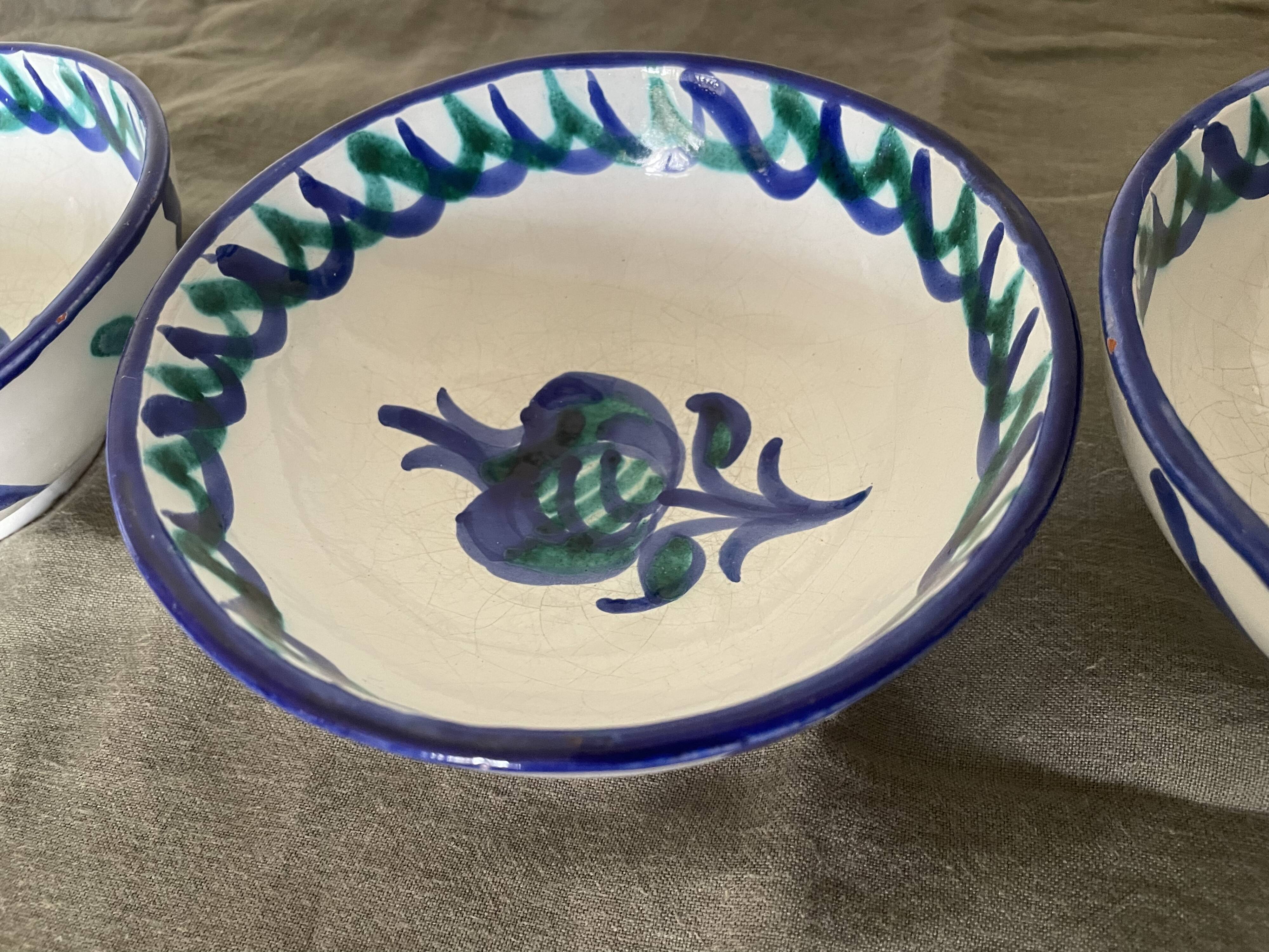 Fajalauza glazed terracotta bowls