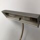 Vintage 1960 40cm grey cement Aluminor banker lamp
