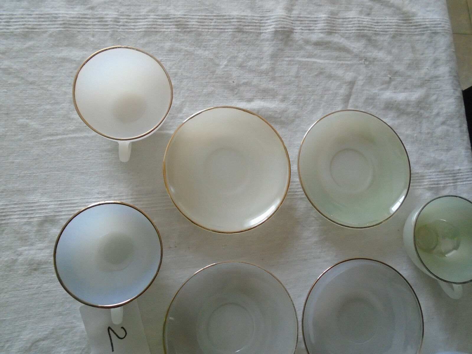 6 cups arcopal iridescent opalesquin harlequin