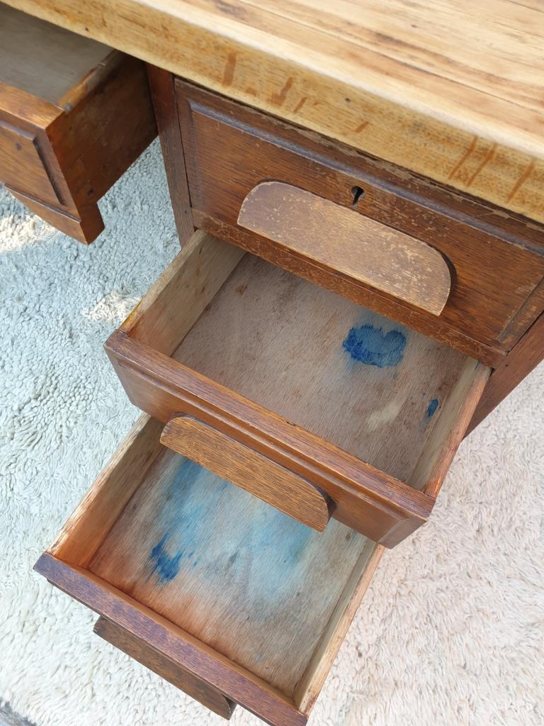 Minister's desk 1930 parquet oak