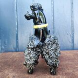 Groomed Poodle in Iridescent Ceramic, 1950