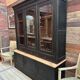 Two-piece cabinet in solid cherry wood