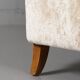 Fauteuil scandinave en velours à poils longs