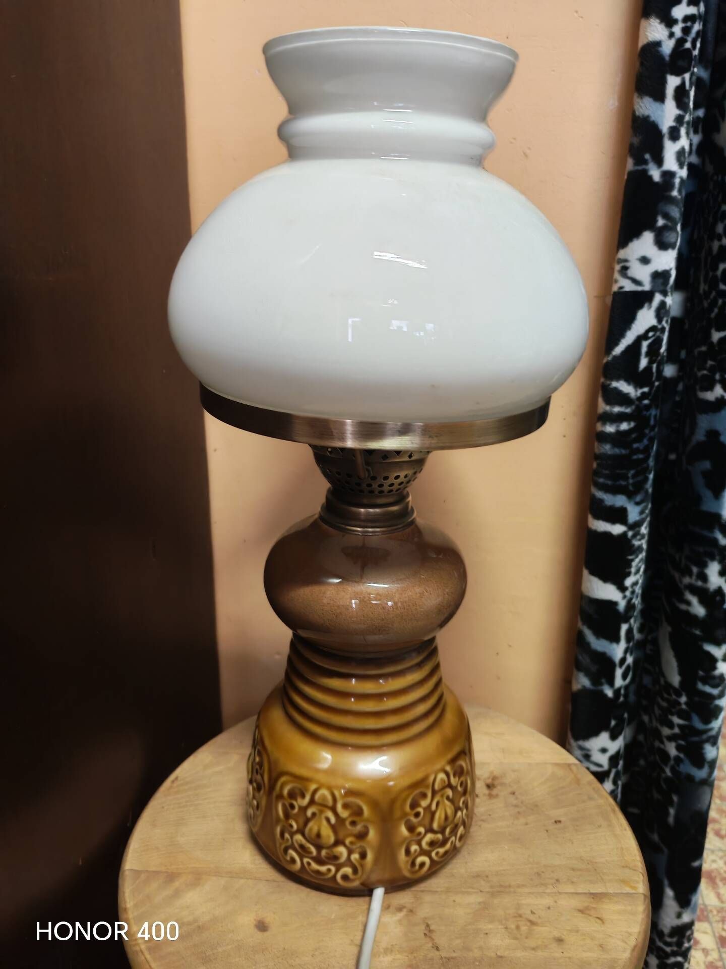 Mirostowice table lamp PRL Poland by Adam Sadulski 1970