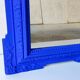 Mirror with blue molding