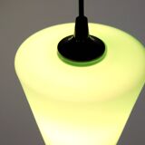 Lampe suspendue en verre vert