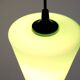 Lampe suspendue en verre vert