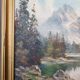Anton J. Dembenski Oil on panel Mountain Lake Landscape