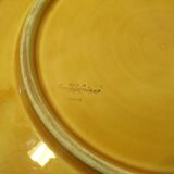 Sarreguemines fruit-decorated barbotine dish Ø30cm