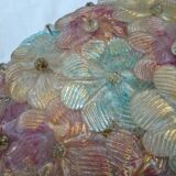 Glass ceiling in glass flowers. Murano 60/70 Barovier & Toso