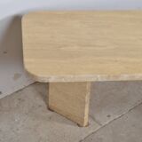 Travertine coffee table
